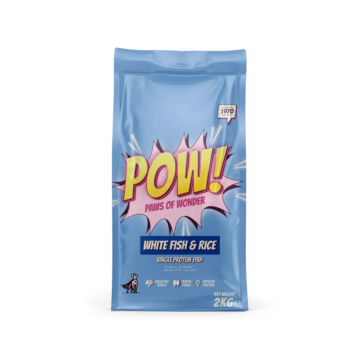 POW Adult White Fish & Rice – torrfoder med vitfisk