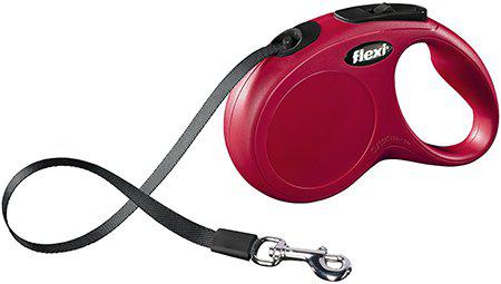 Flexi Koppel New Classic S 5M Band Röd Max 15 kg