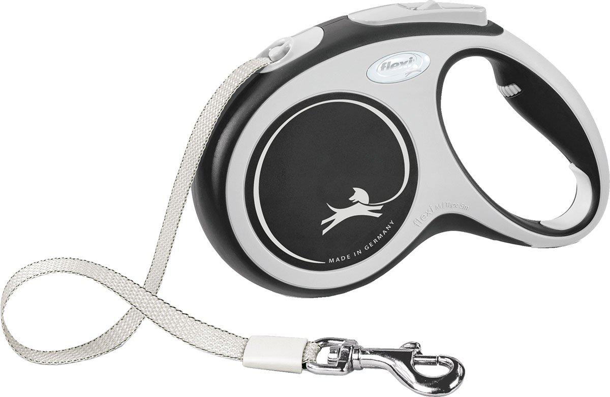 Flexi Koppel New Comfort M 5M Band Svart Max 25 kg