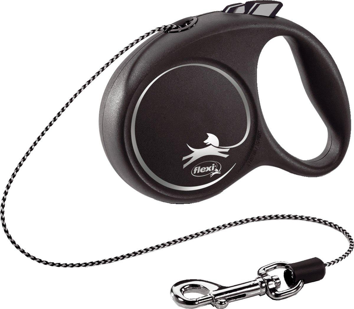 Flexi Koppel Black Design XS 3 m Lina Svart Max 8 kg