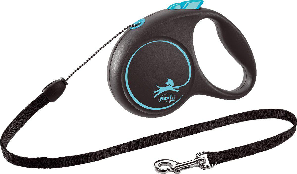 Flexi Koppel Black Design S 5 m Lina Blå Max 12 kg