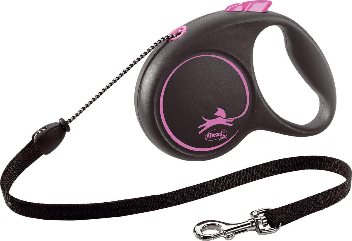 Flexi Koppel Black Design M 5 m Lina Rosa Max 20 kg