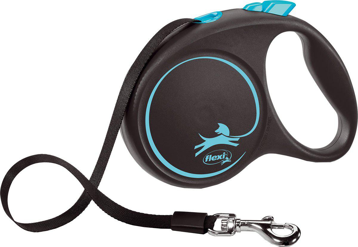 Flexi Koppel Black Design L 5 m Band Blå Max 50 kg