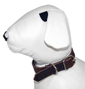 Alac Halsband Lädermörkbrun 18Mmx40 cm