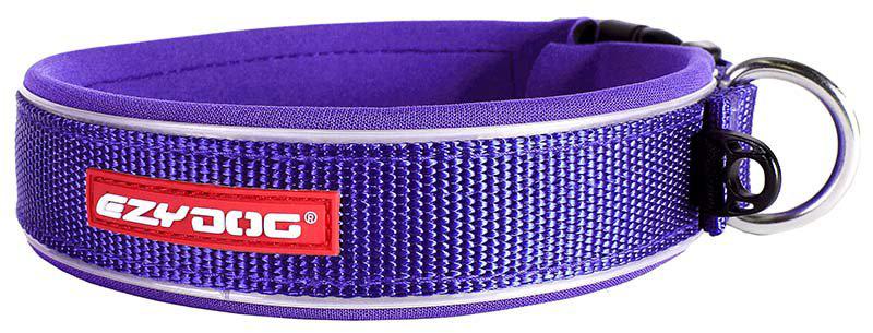 EzyDog Halsband Neopren Reflex Lila M 40-45 cm