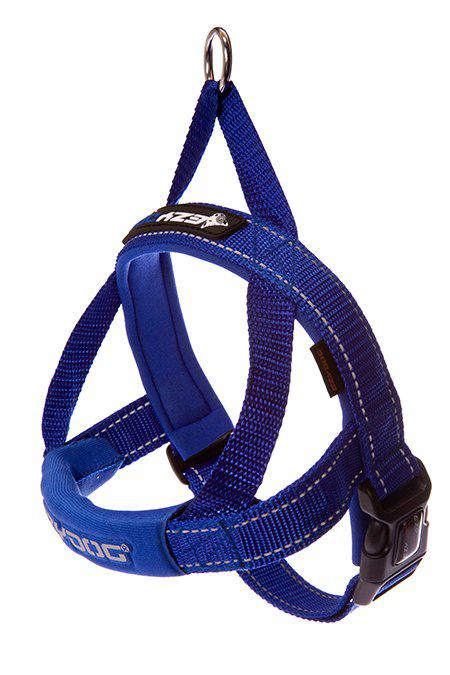 EzyDog Sele Quickfit Neopren Blå M 10-19 kg 'Justerbar'