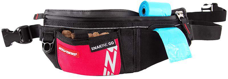 EzyDog Snakpak Treat Bag Go Röd