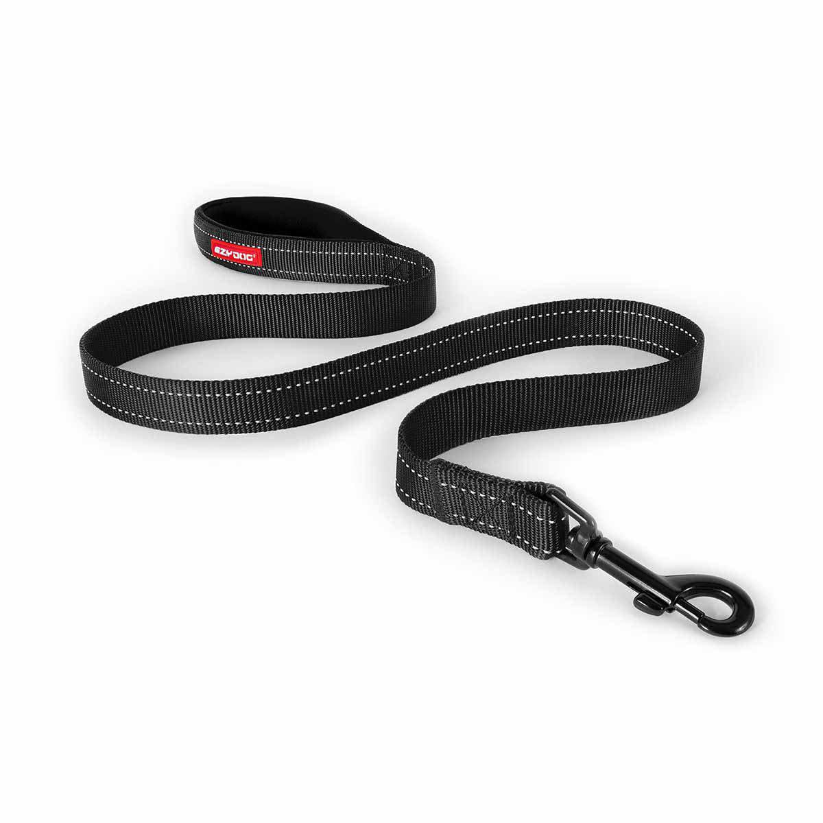 EzyDog Koppel Essential Svart 180 cm