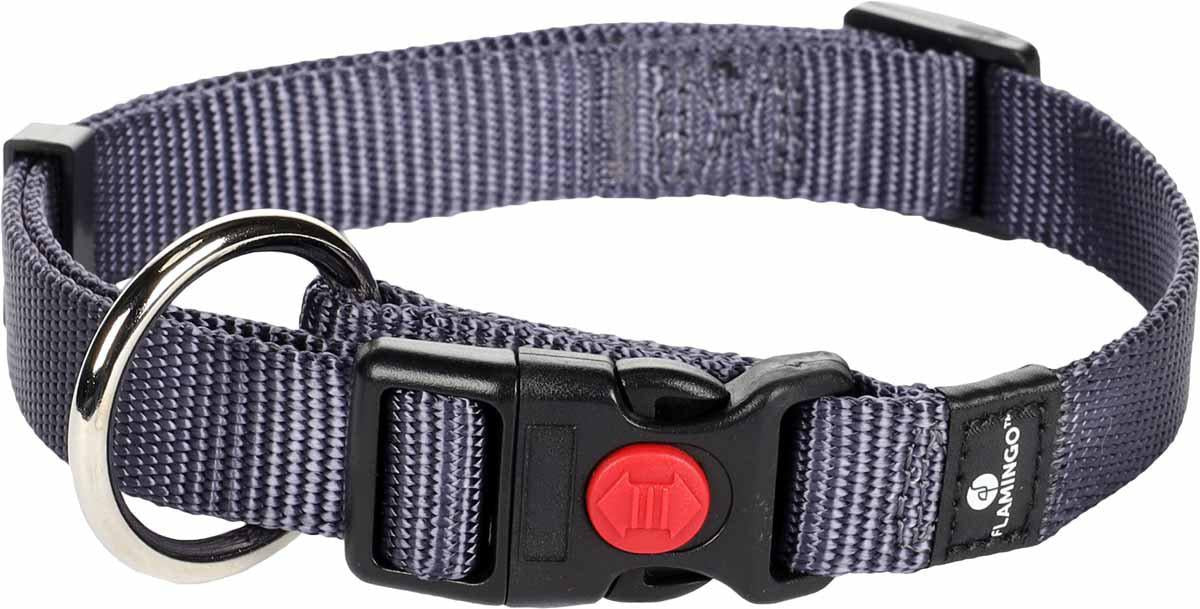 Halsband Nylon Mörkblå 20 mm × 40-55 cm 'klickfäste'