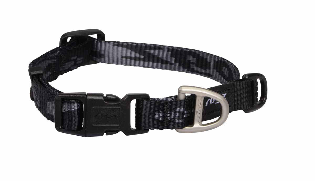 Rogz Alpinist Halsband Svart 20-31 cm