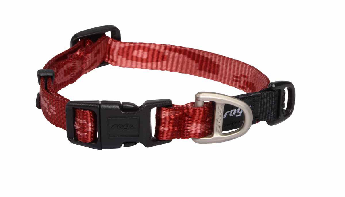 Rogz Alpinist Halsband Röd 20-31 cm
