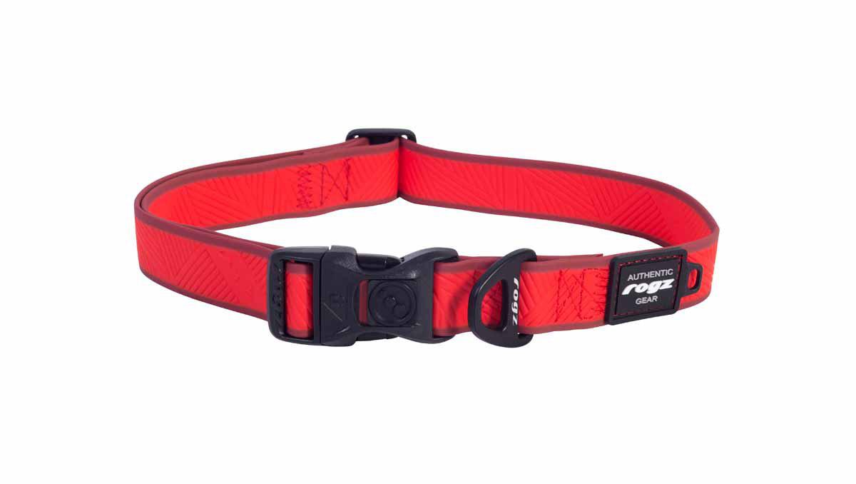 Rogz Amphibian Halsband XL Röd 43-70 cm