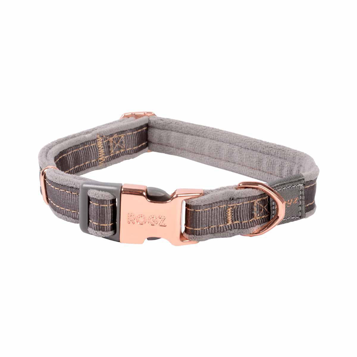 Rogz Urban Halsbandm Grå 26-40 cm