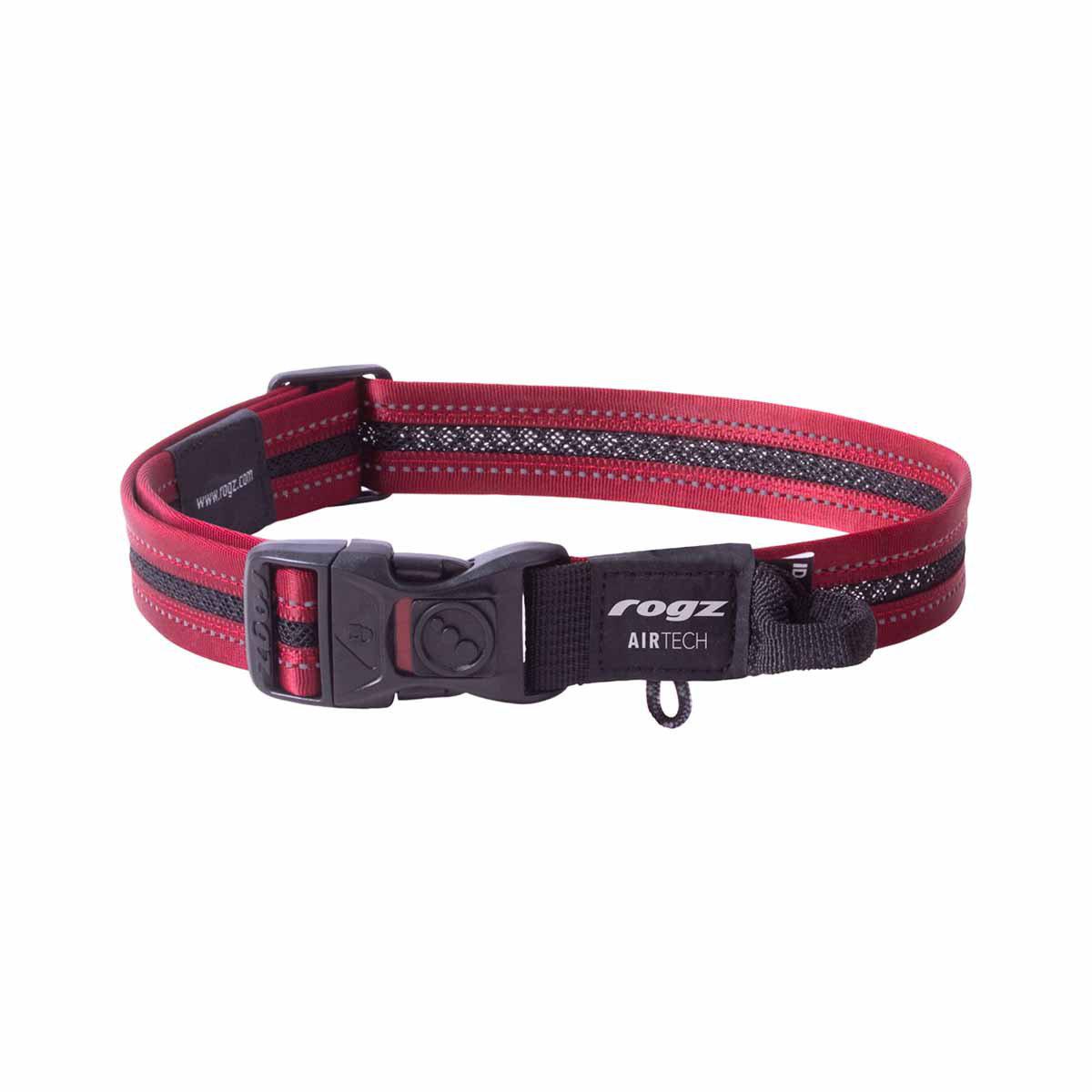 Rogz Airtech Halsband L Röd 34-56 cm