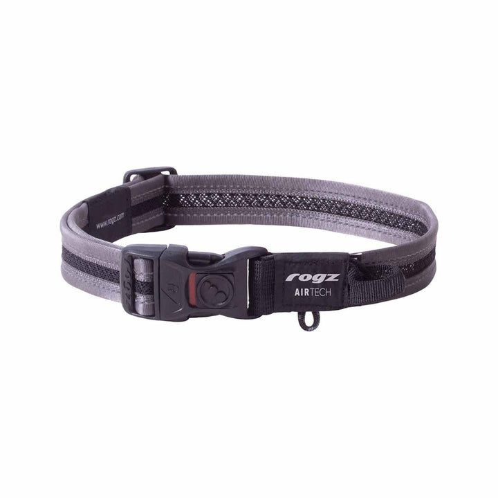 Rogz Airtech Halsband L Grå 34-56 cm