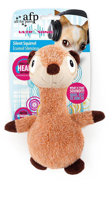 Hundleksak Ultrasonic Silent Squirrel 22 cm