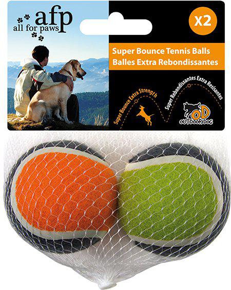 Hundleksak Outdoor Super Bounce Tennisboll 2St ¢6.4 cm