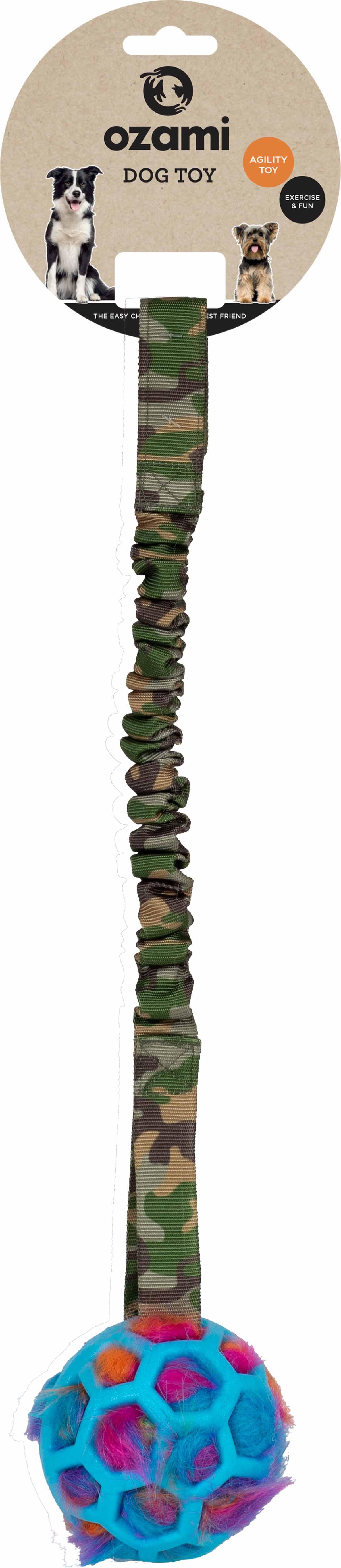 Ozami Play-N-Tug Ball With Crinkleg Reen Cammo 50 cm