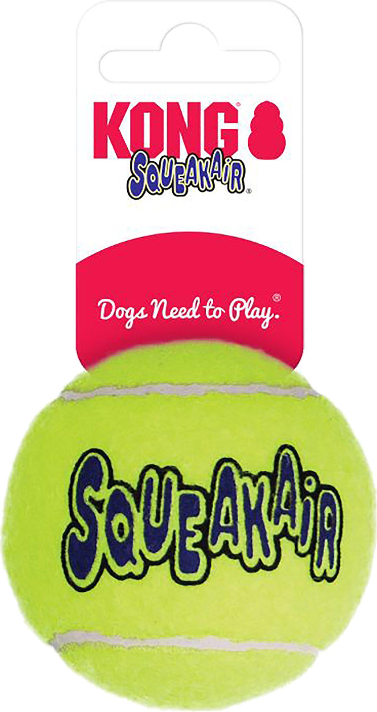 KONG Airdog Squeakair Tennisboll 6Pack M 7 cm