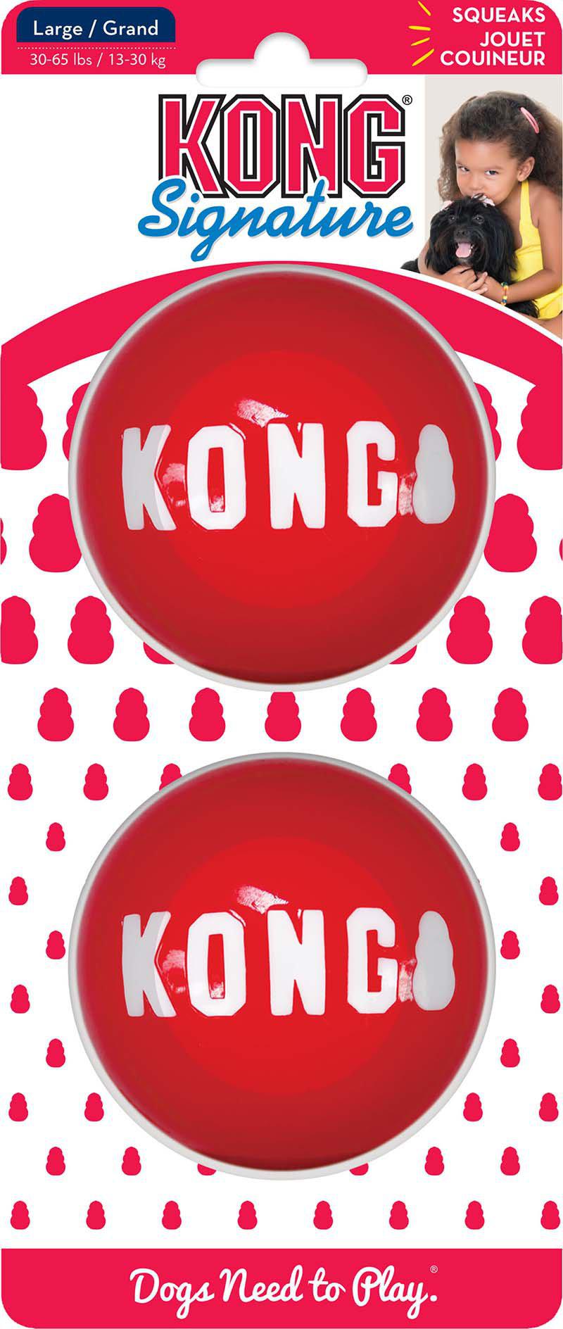 KONG Signature Balllarge 2-Pack 8 cm