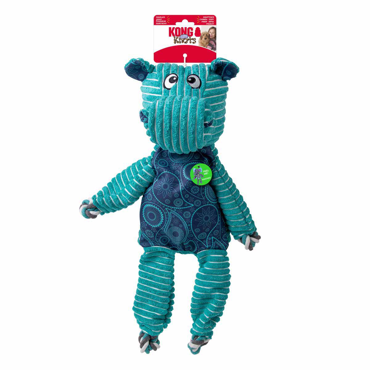 KONG Jumbo Floppy Knots Hippo XL 47 × 35,5 × 15 cm
