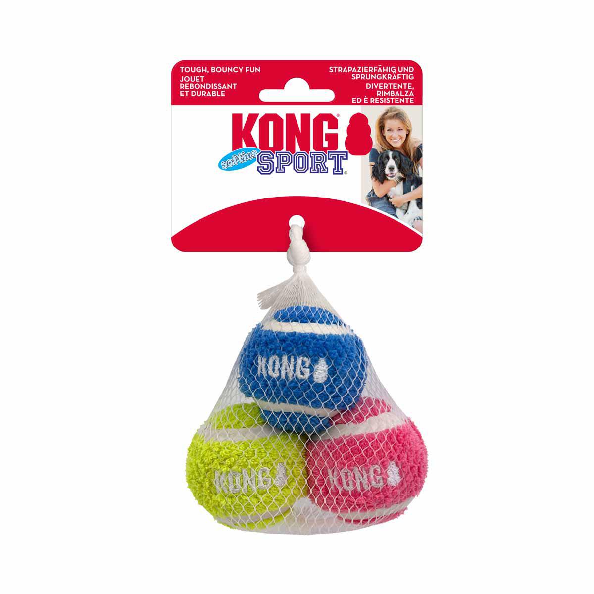 KONG Sport Softies Ball S 3-Pack Mix ¥5 cm