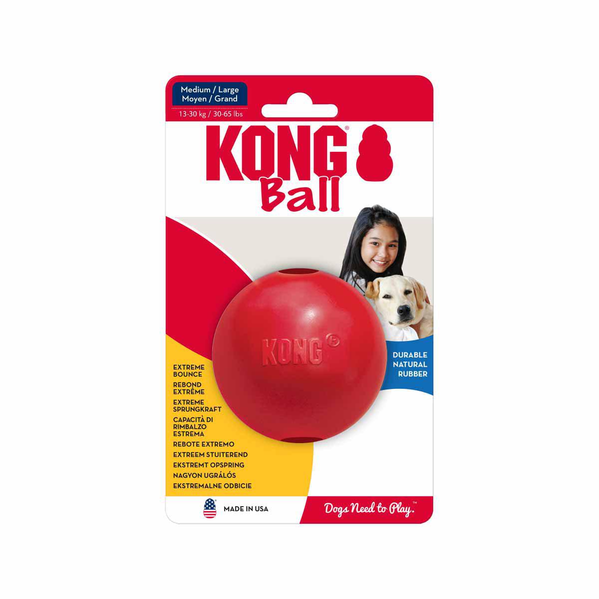 KONG Ball W/Hole M/L ¥7,5 cm