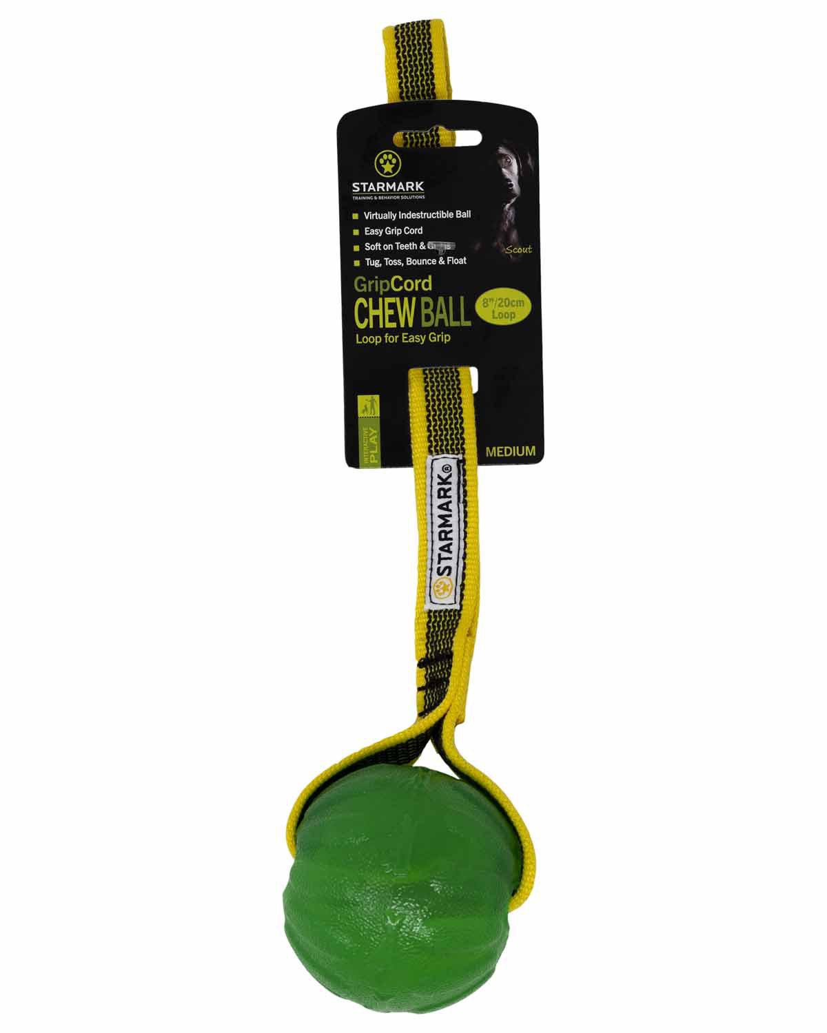 Starmark Gripcord Chew Ball Loop M 6,5 × 7 × 32 cm