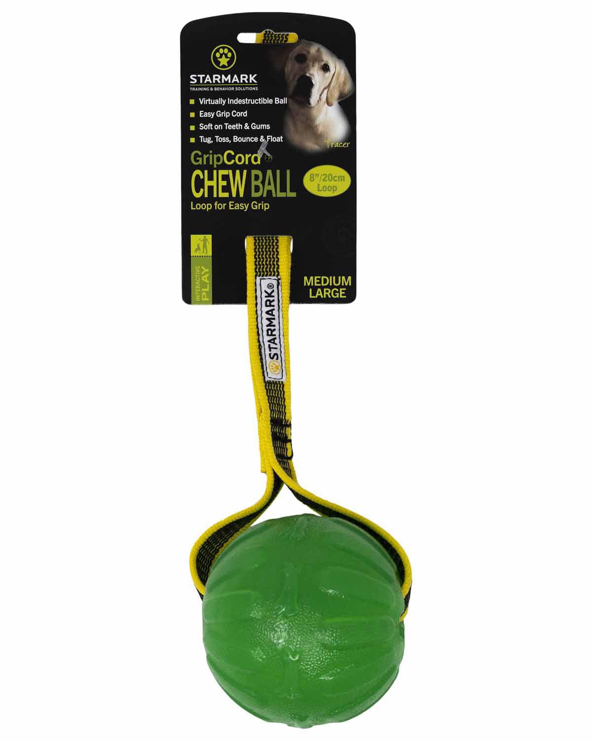 Starmark Gripcord Chew Ball Loop M/L 8 × 8,5 × 32 cm