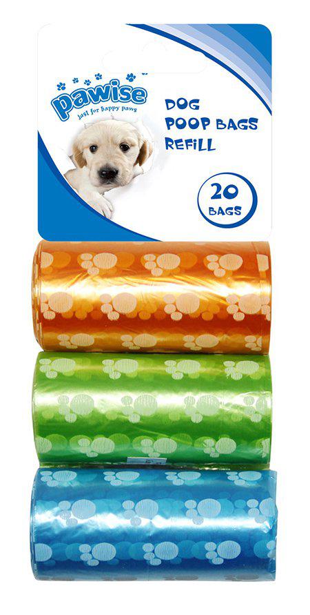 Bajspåse Mix Färg 3 × 20 st