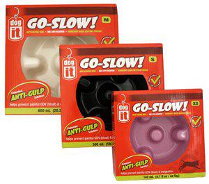 Matskål Go Slow Svart 300 ml Plast Dogit