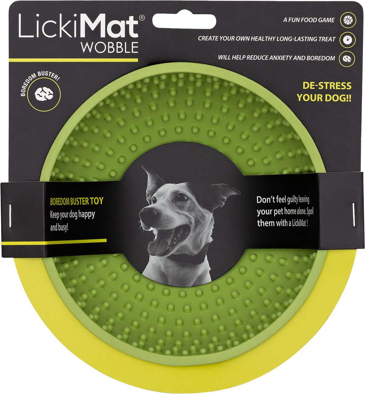 Hundskål LickiMat Wobble Grön 17 × 17 × 8 cm