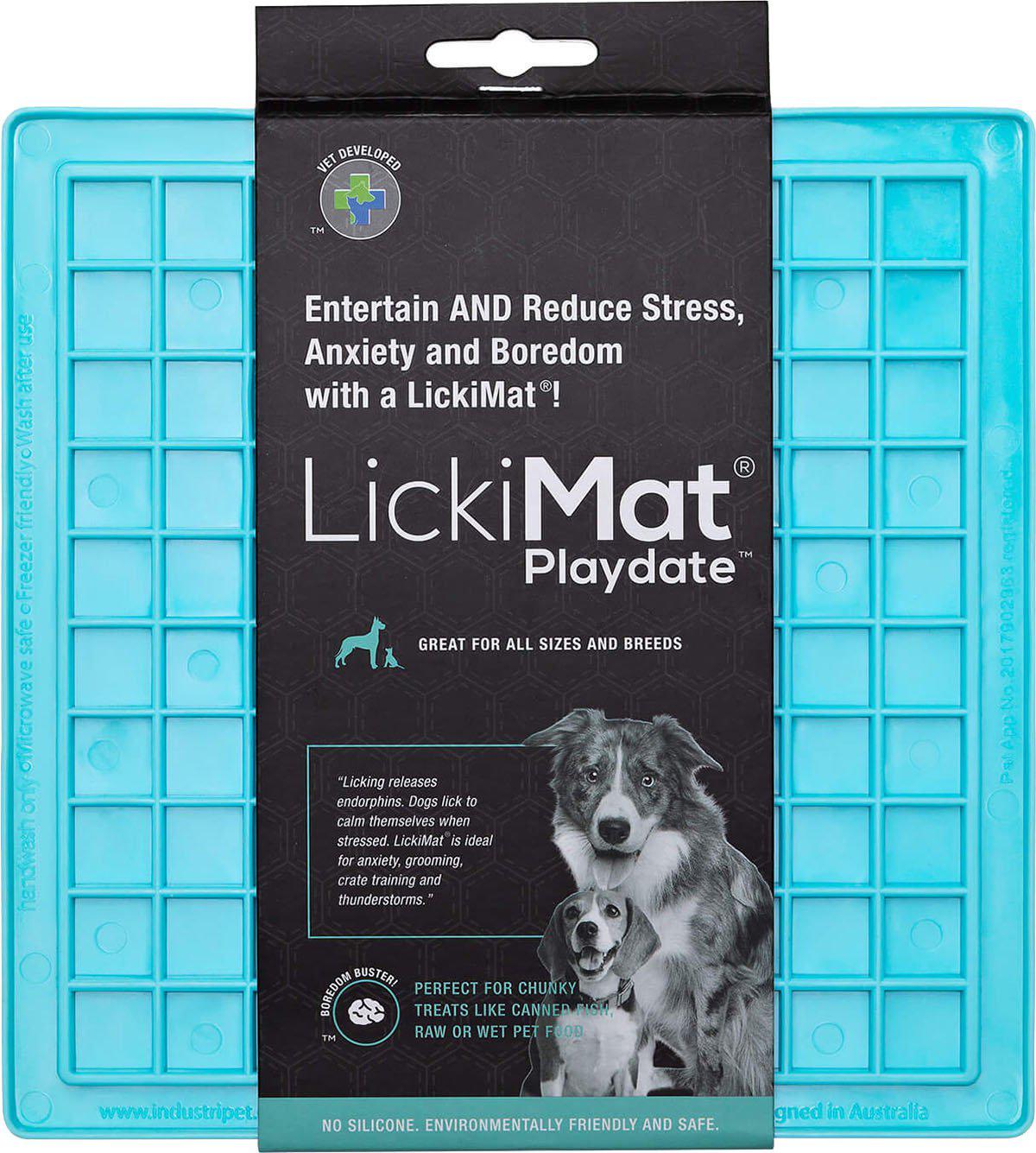 Hundskål LickiMat Playdate Ljusblå 20 × 20 cm