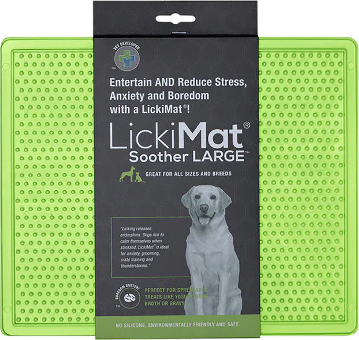 Hundskål LickiMat Soother XL Grön 30,5 × 25,5 cm