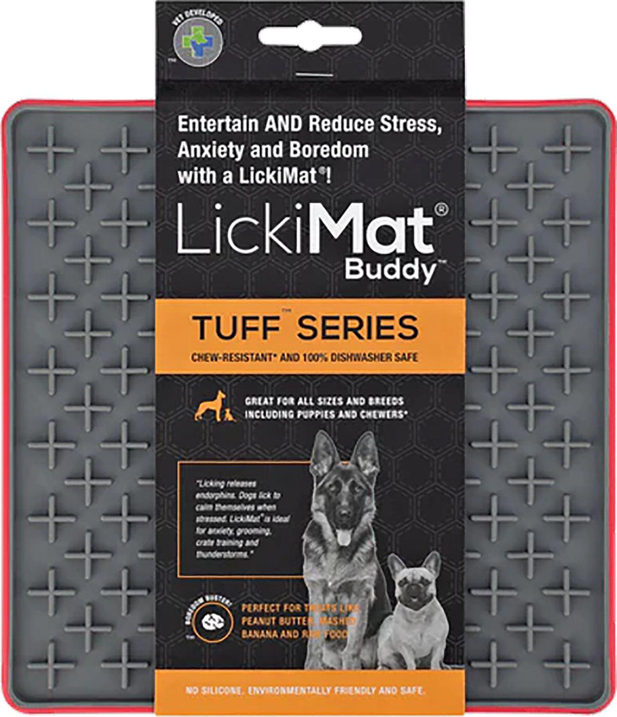 Hundskål LickiMat Buddy Tuff Röd 20 cm