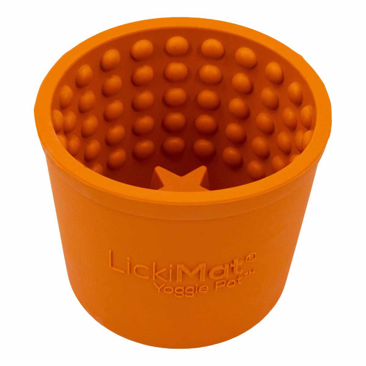 Hundskål LickiMat Yoggie Pot Orange