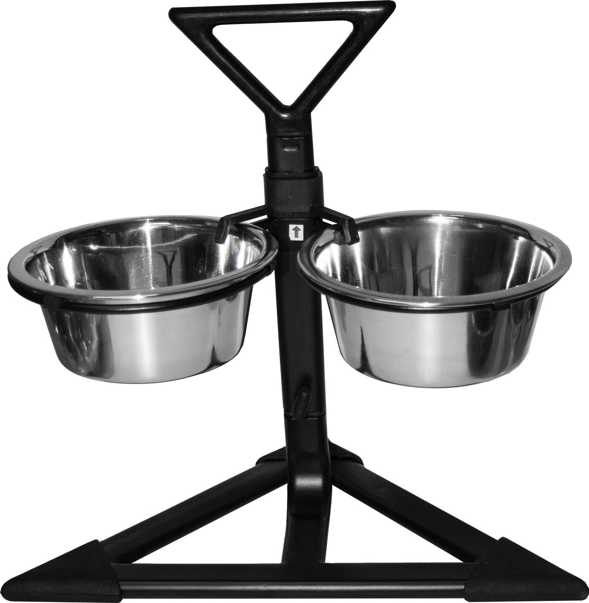 Hundskål Rostfri Justerbart Hörn Stativ2 × 2650 ml