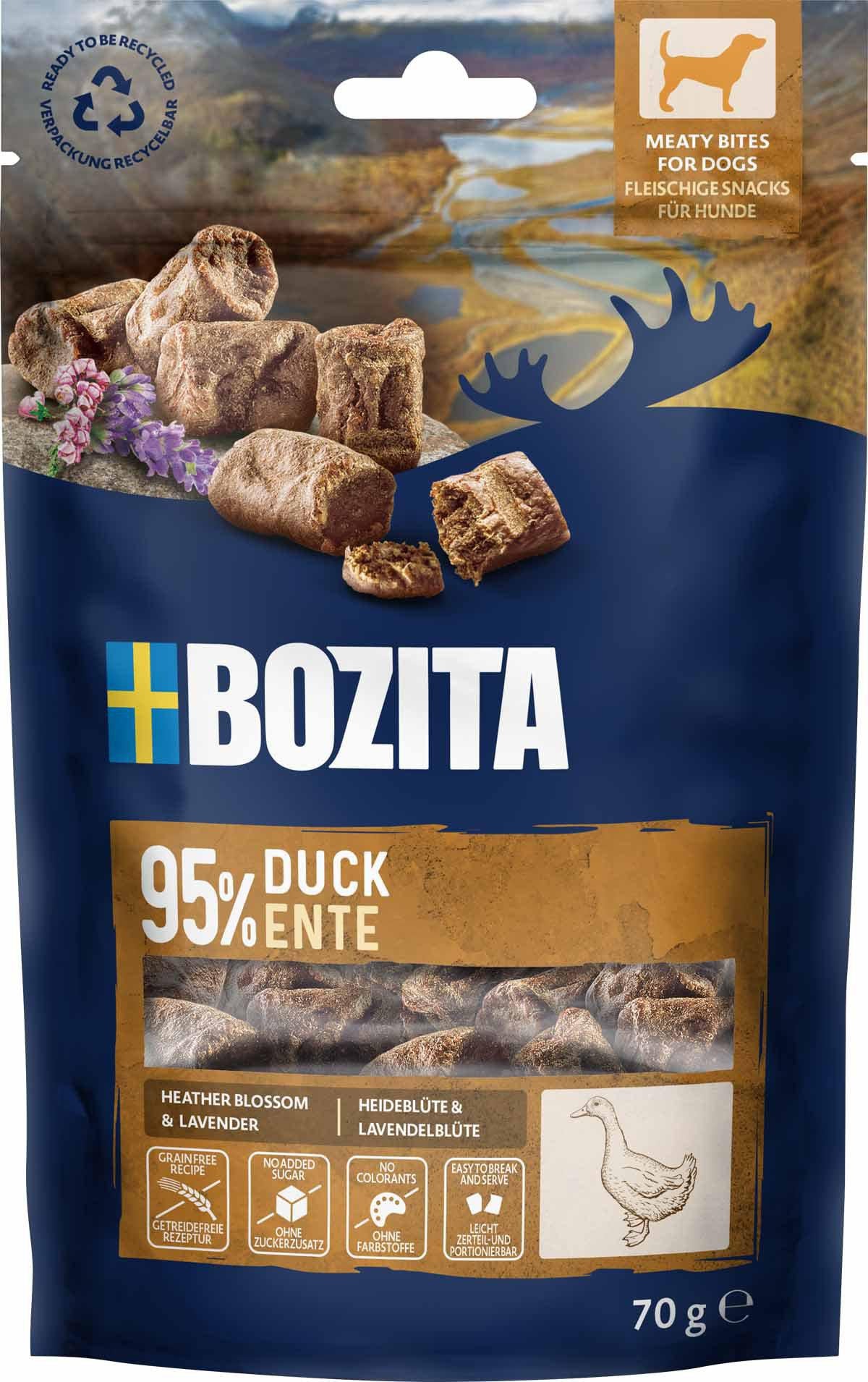 Bozita Snacks Meatybites Duck 70 g