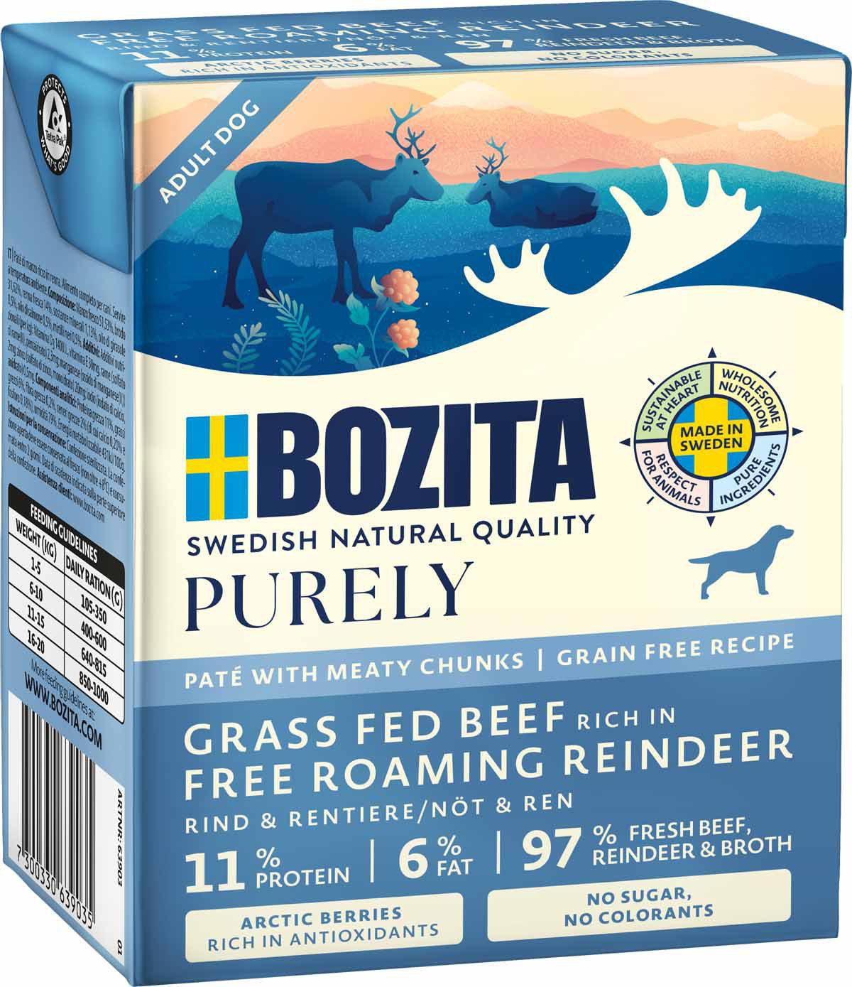 Bozita Dog Purely Pate 370 g Reindeer