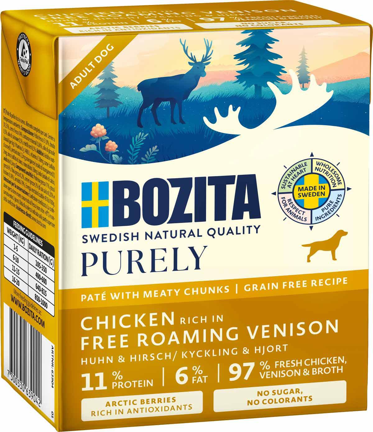 Bozita Dog Purely Pate 370 g Venison