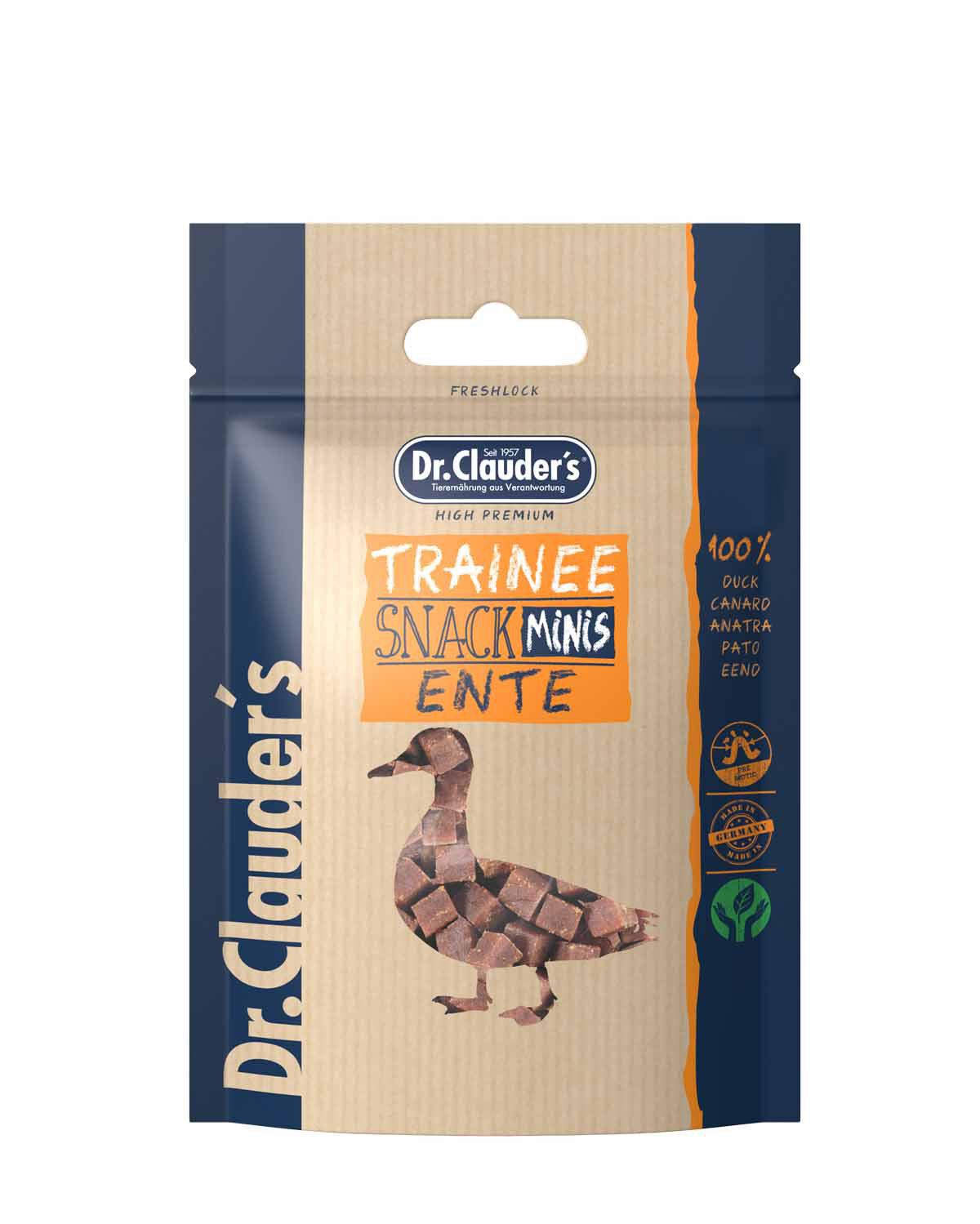Dr. Clauder’s Trainee Dog Snack Mini Duck 50 g