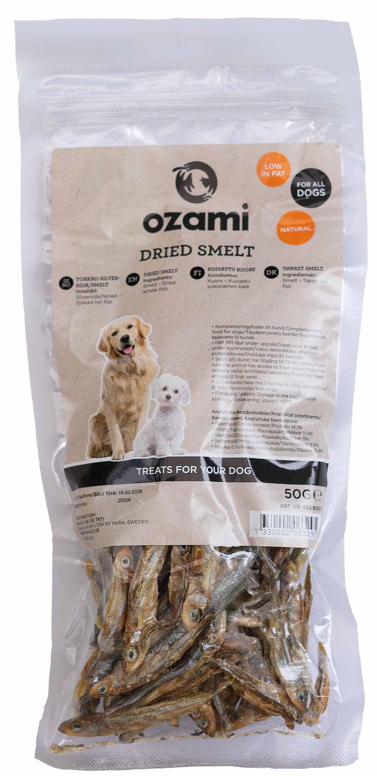 Ozami Dog Snack Small Sand Smelt 50 g