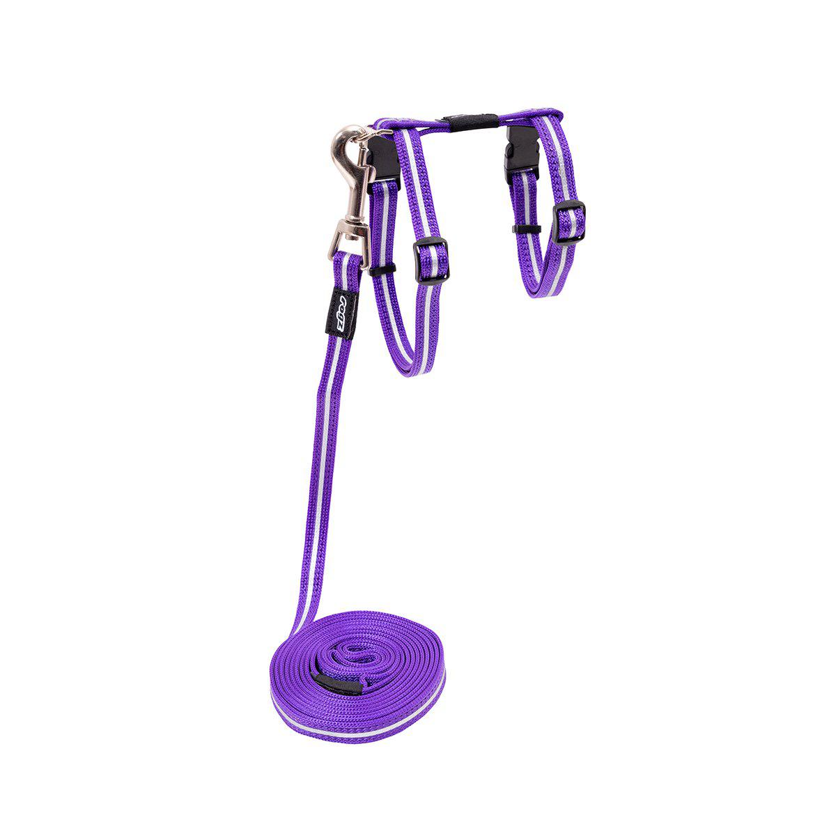 Rogz Alleycat Sele Med Koppel S Lila 11 mm 24-40 cm