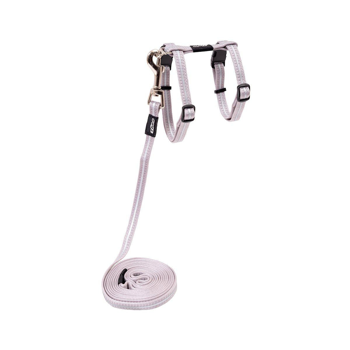 Rogz Alleycat Sele Med Koppel S Silver 11 mm 24-40 cm