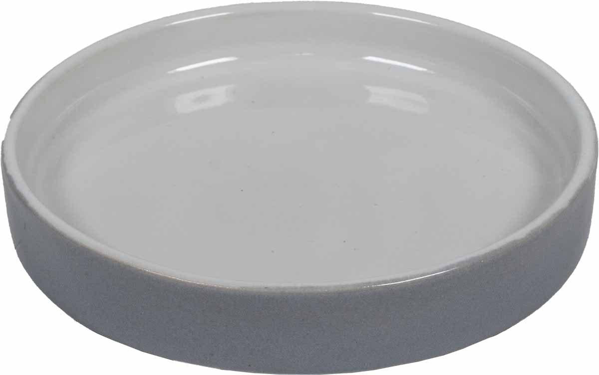 Ozami Ceramic Plate Round Grey/ White 11 cm 110 ml