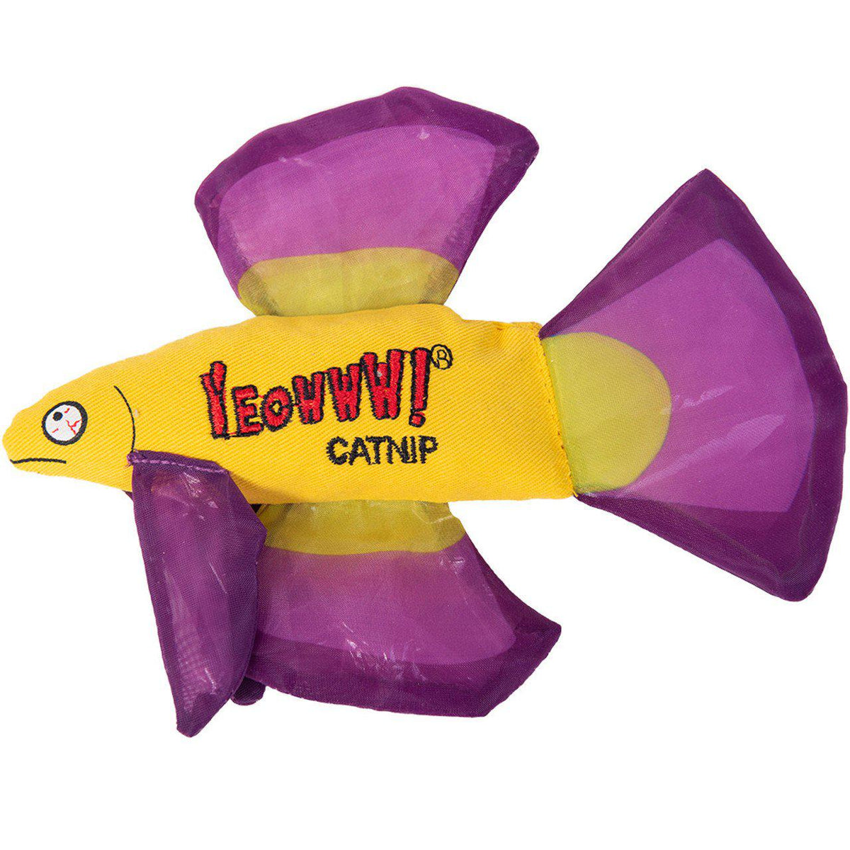 Yeowww Catnip Mo Betta Fish Purple 16,5 × 12,7 × 2,5 cm