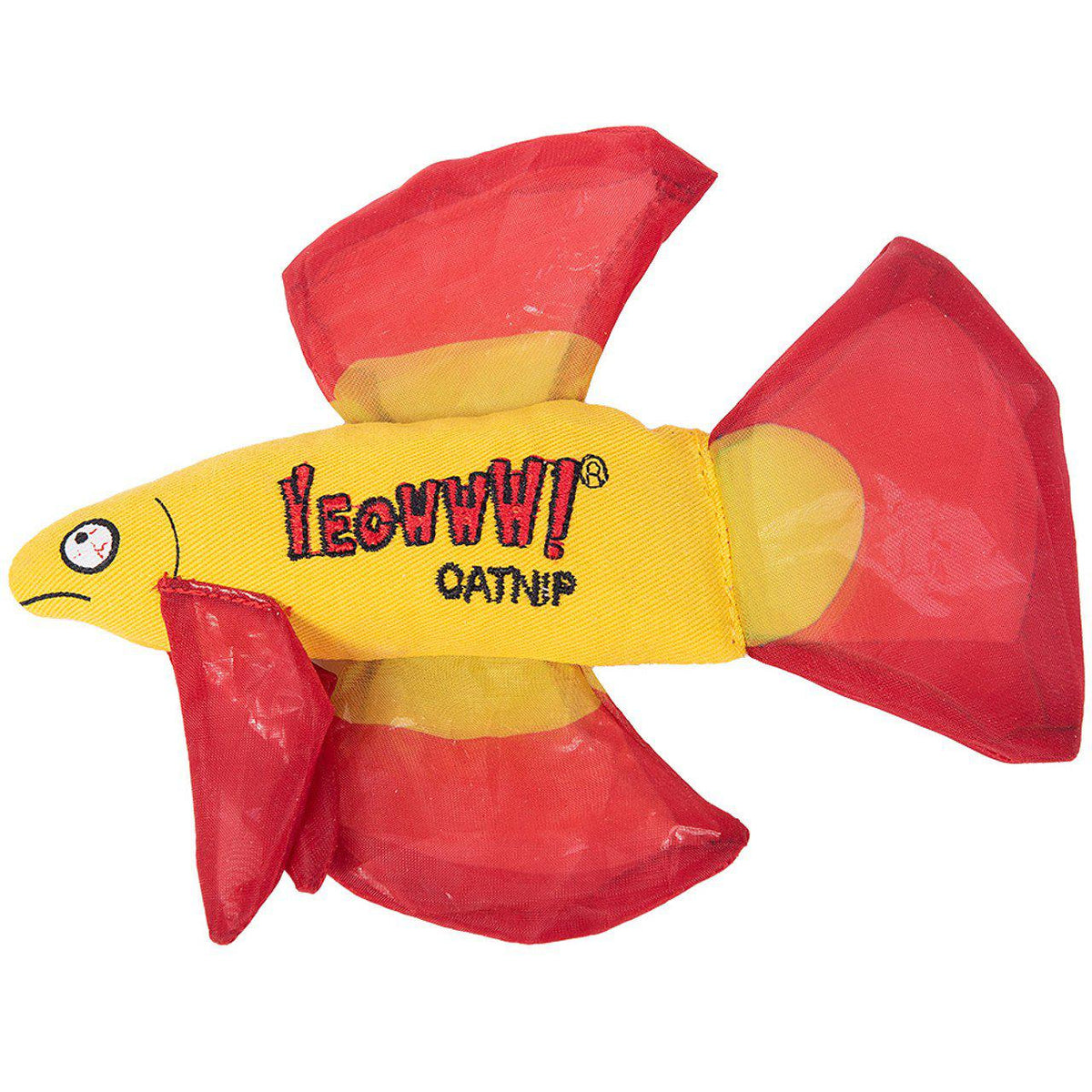 Yeowww Catnip Mo Betta Fish Red 16,5 × 12,7 × 2,5 cm