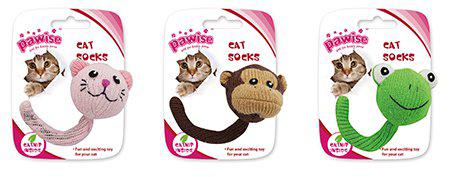 Kattleksak Catnip Socka Med Boll 8 cm Mixade Djur