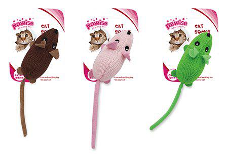 Kattleksak Cat Socks Mus 20 cm Mix