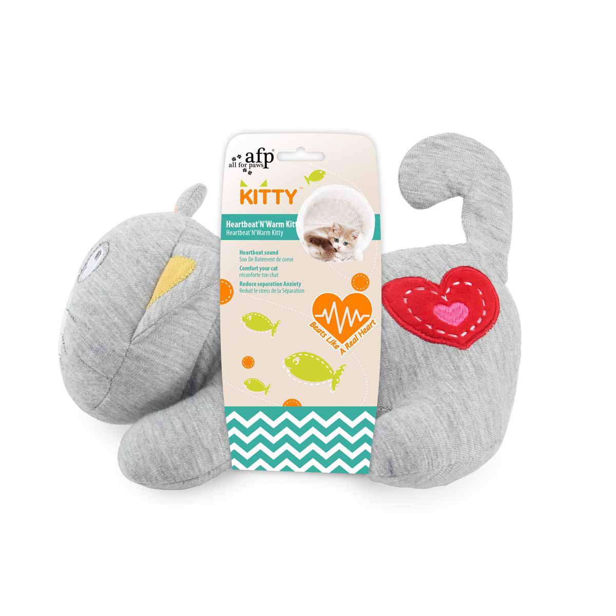 Kattleksak Heartbeat 'N' Warm Kitty 22 cm